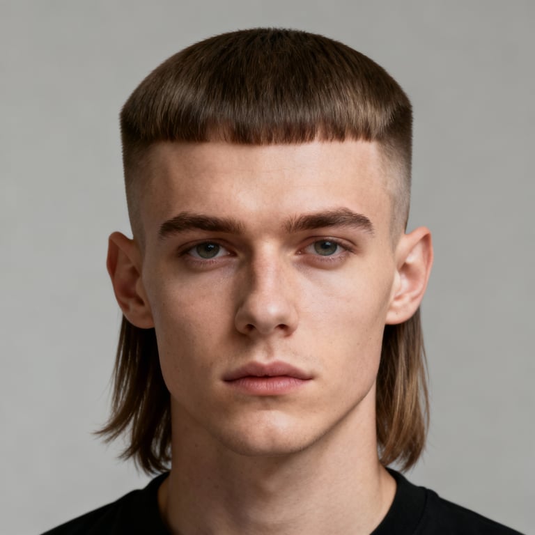 Mullet Haircut Men style example