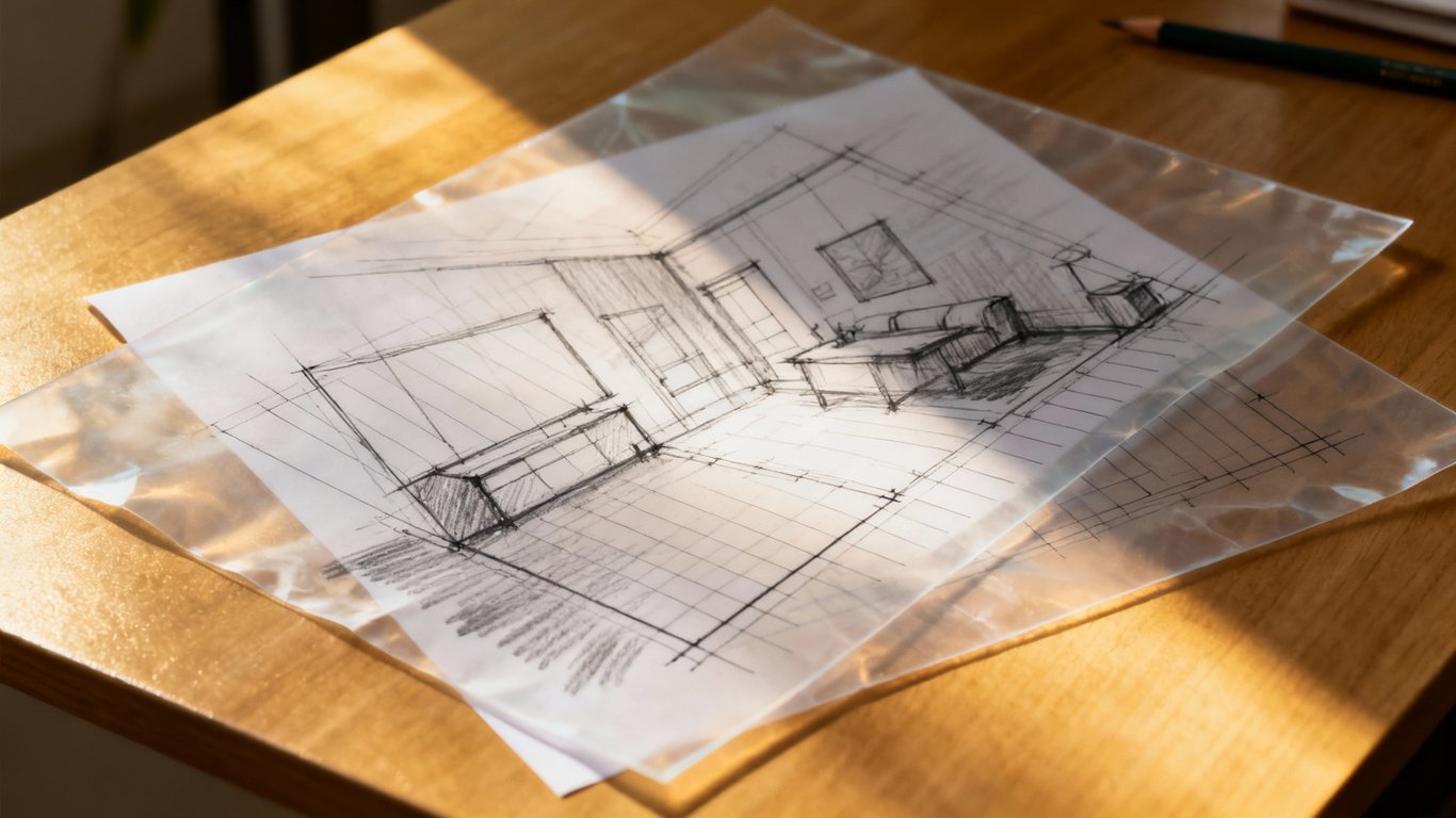 From sketch to plan - Feature illustration