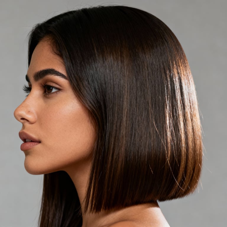 butterfly haircut for long hair on straight hair, low version.