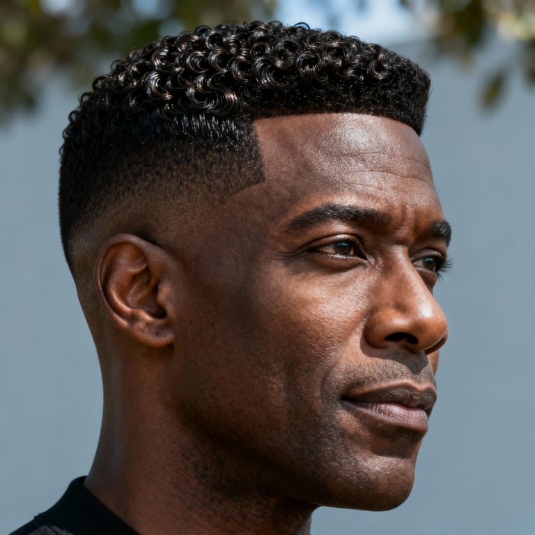 ivy league haircut photo on straight hair, low version.