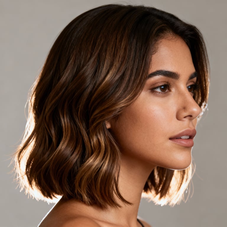 u shape hair cut with layers on straight hair, low version.