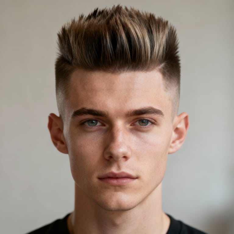 Burst Fade Mohawk style example