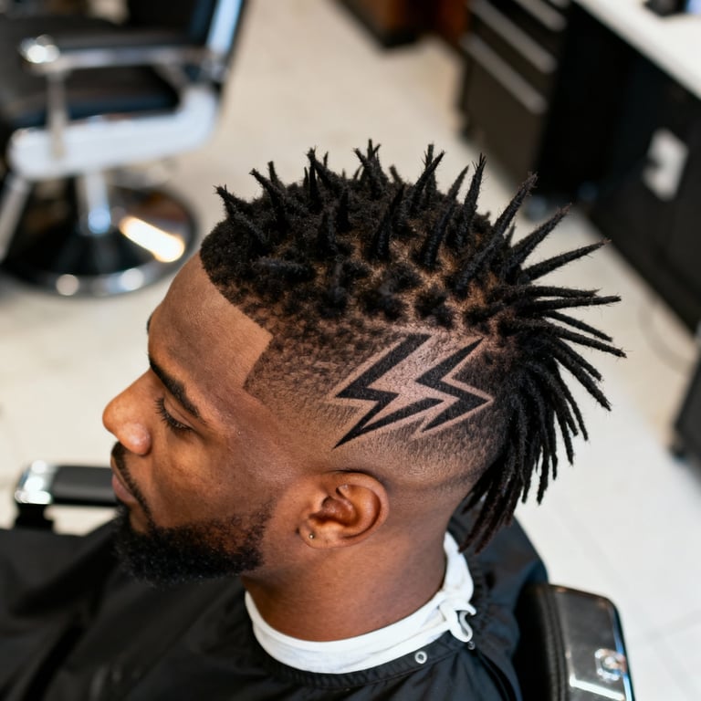 Low Burst Fade Mullet