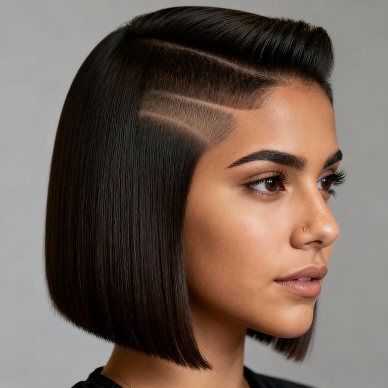 burst fade straight hair on straight hair, low version.