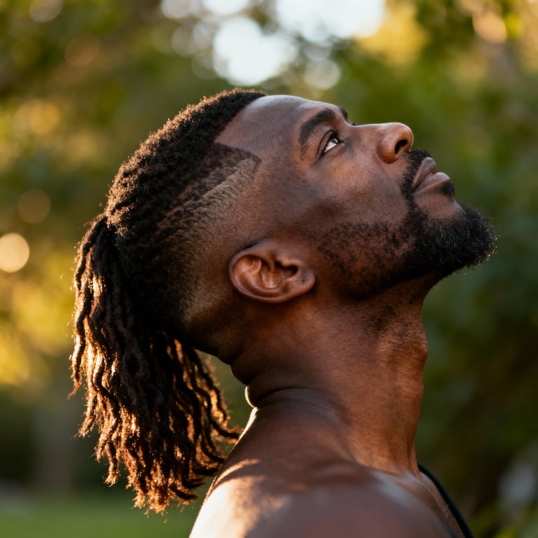 mullet haircut on straight hair, low version.