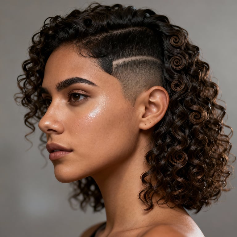 curly hair types on curly hair, low version.