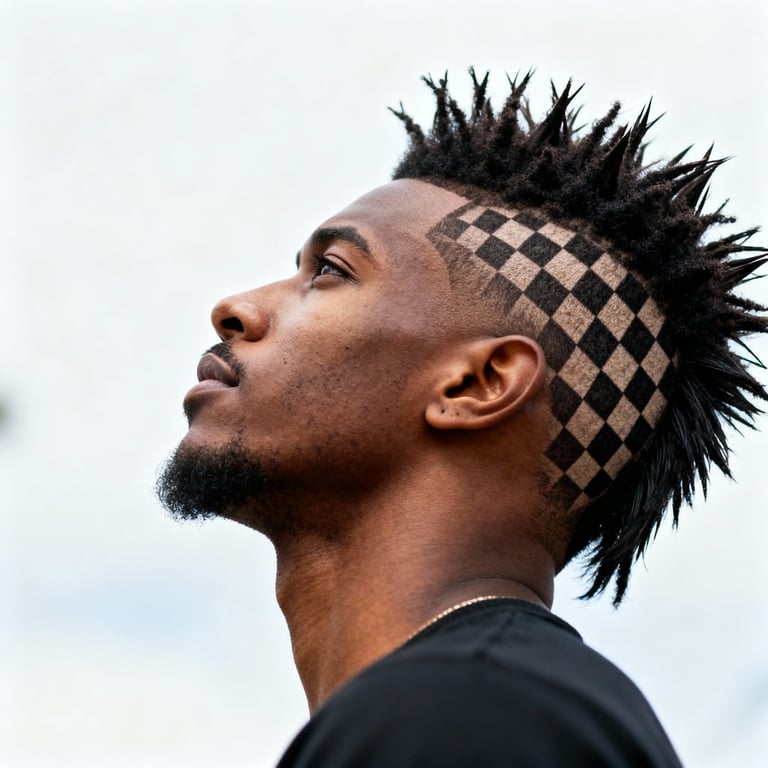 Burst Fade Mullet Short Hair