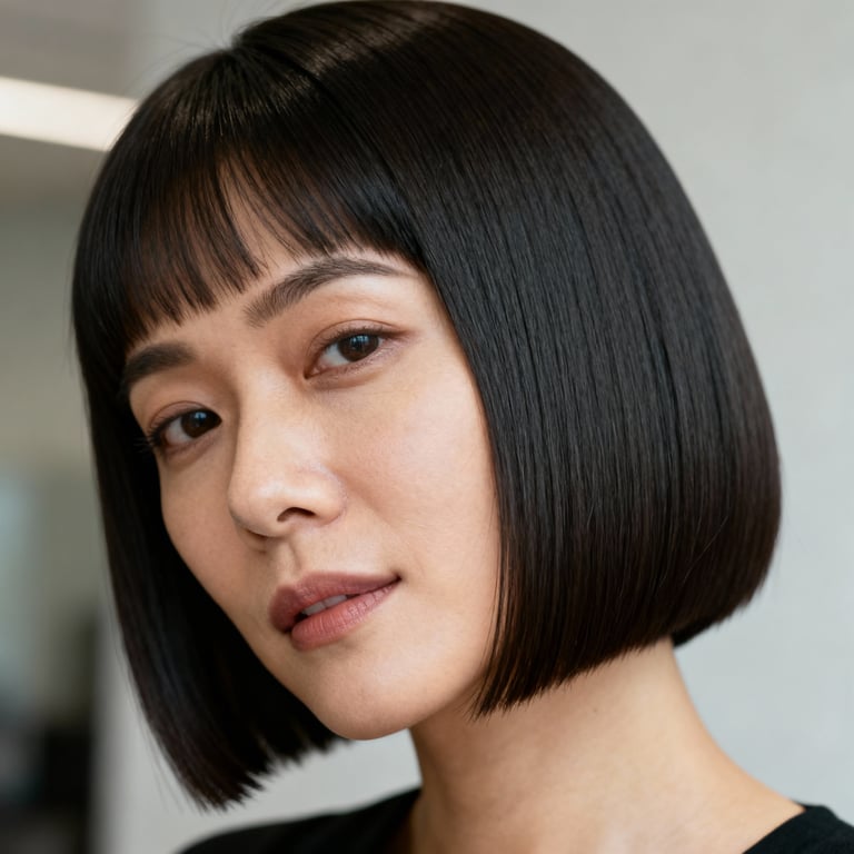 extremely thin hair low maintenance bob hairstyles for fine hair on straight hair, low version.