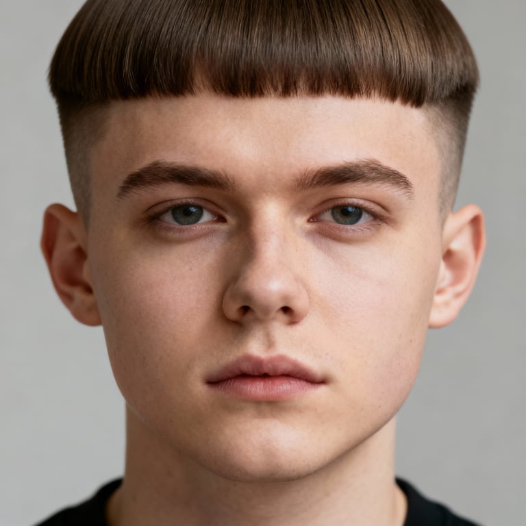 Bixie Haircut Round Face style example