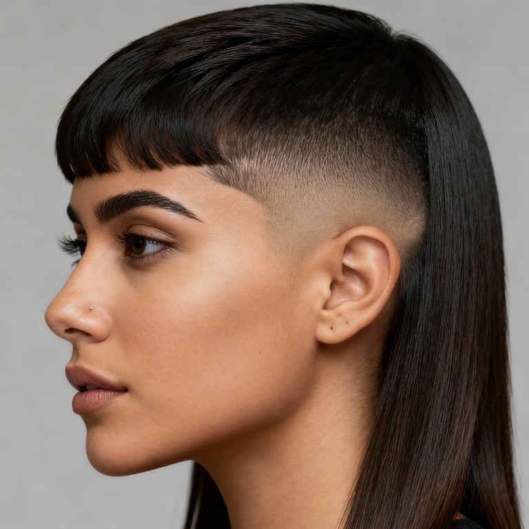 drop fade on straight hair, low version.