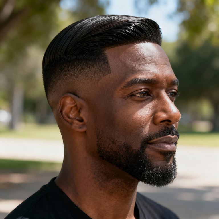 middle part undercut on straight hair, mid version.