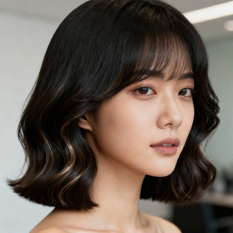 butterfly haircut for long hair on straight hair, low version.