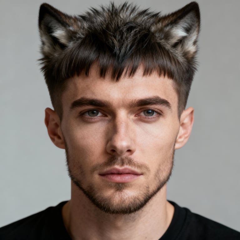 Wolf Cut Women style example