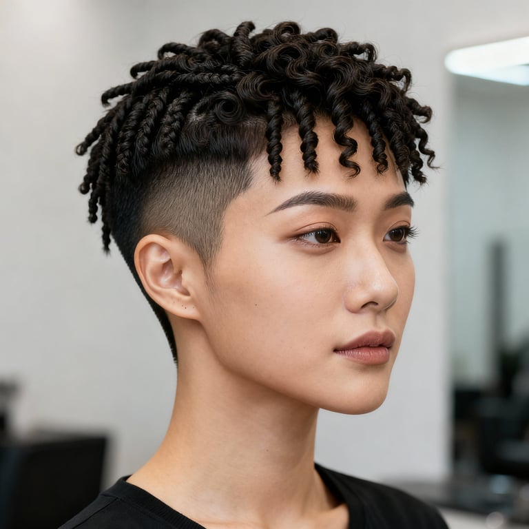 twists for men on straight hair, low version.