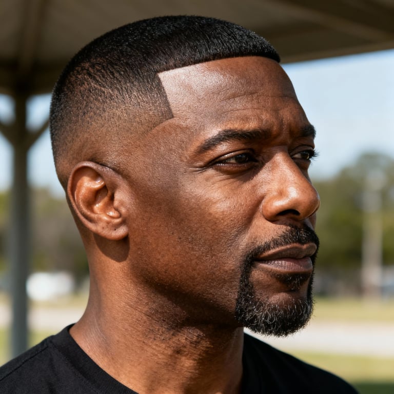 fade haircut on straight hair, low version.