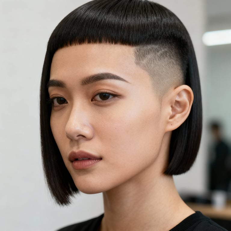 low taper fade on straight hair, low version.