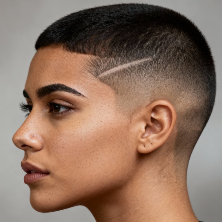 high and tight haircut fade on straight hair, high version.