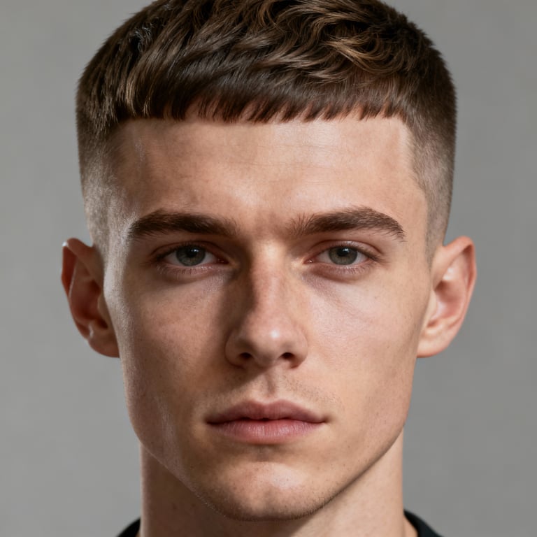 Textured Caesar Cut style example