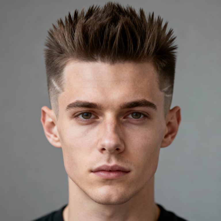 Burst Fade Mohawk style example