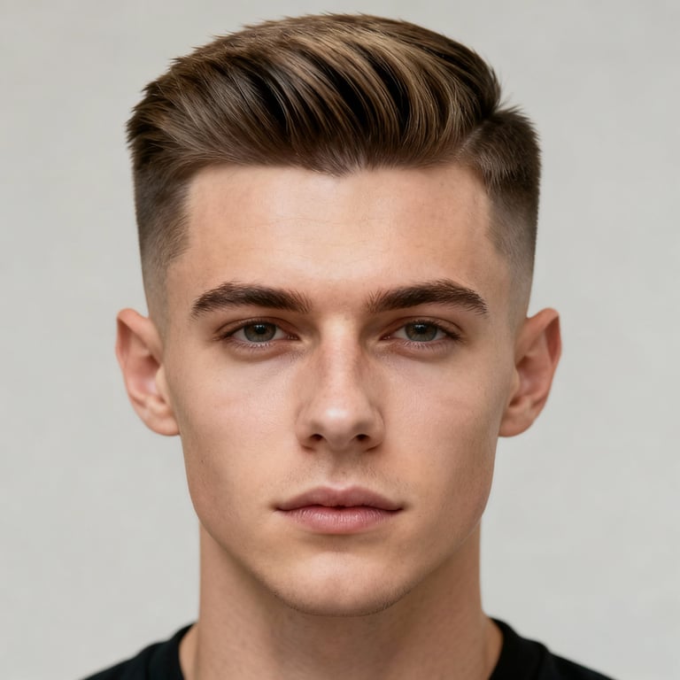 Burst Fade V Cut style example