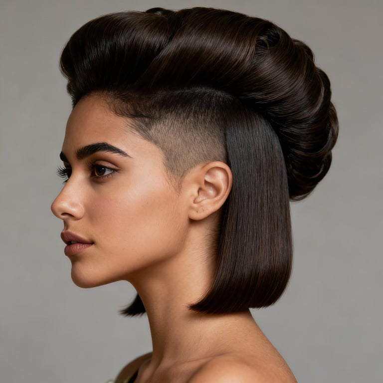 madame de pompadour on straight hair, low version.