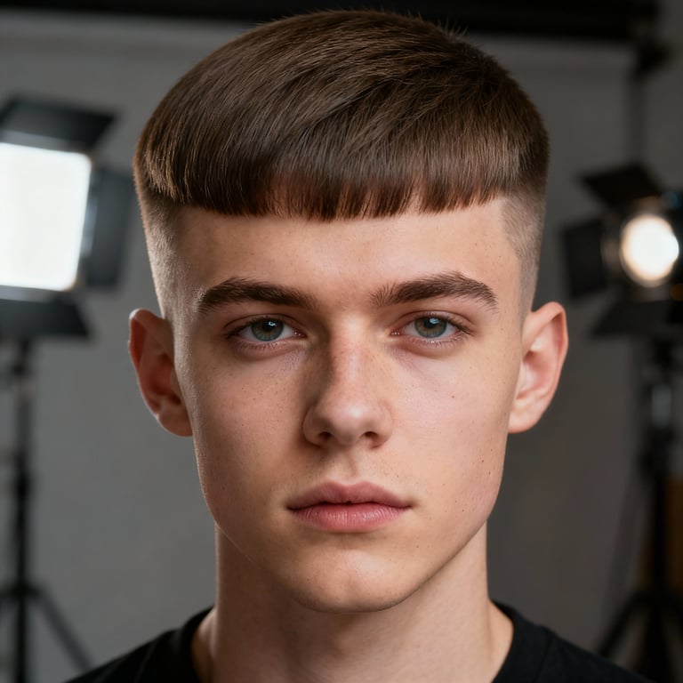 Bixie Haircut Round Face style example