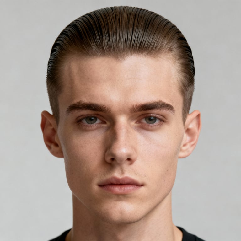 Slick Back Bun style example