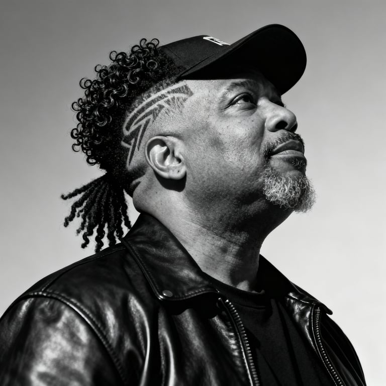 High Burst Fade Mullet