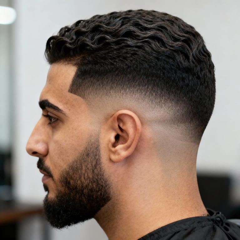 octopus haircut on straight hair, low version.