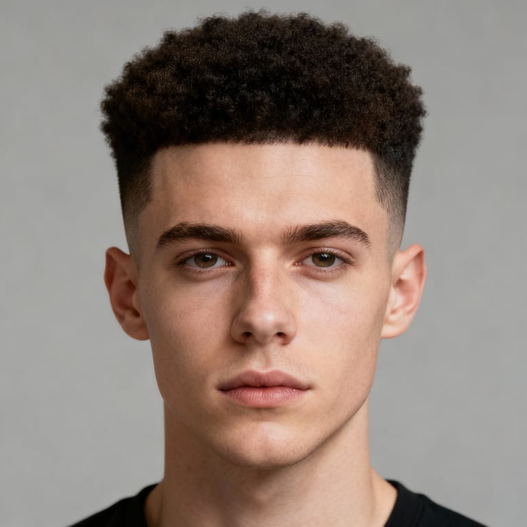 Short Natural Hair Afro Hairstyles style example