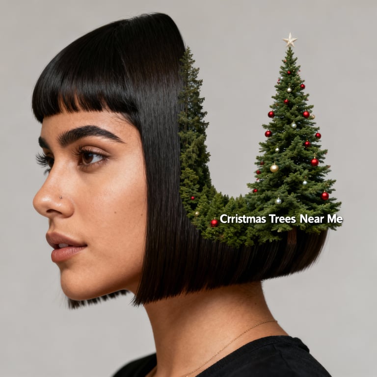u cut christmas trees near me on straight hair, low version.