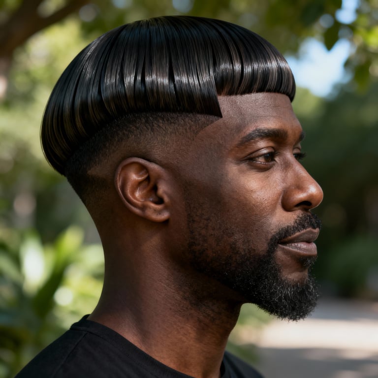 layered jellyfish haircut on straight hair, low version.