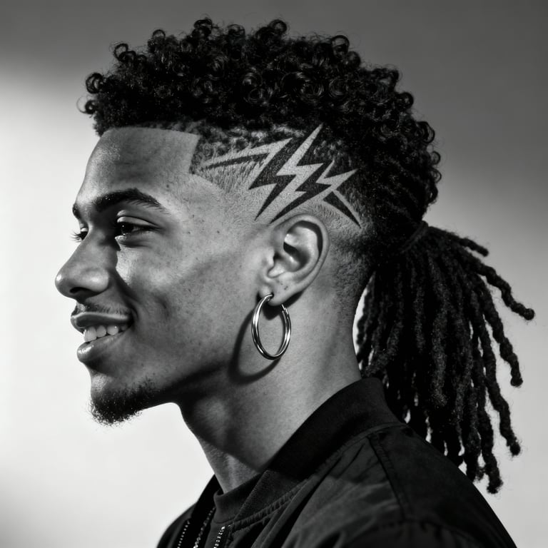 Burst Fade Mullet Long Hair