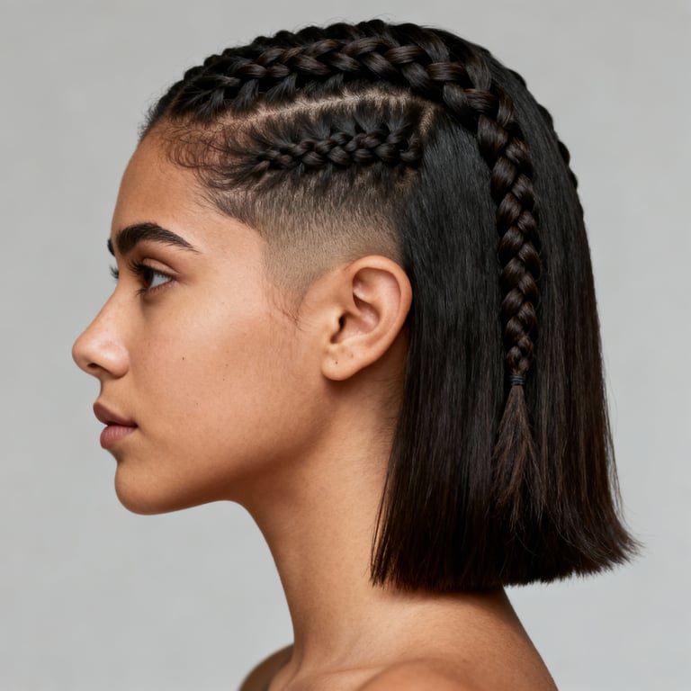 two strand twists on straight hair, low version.