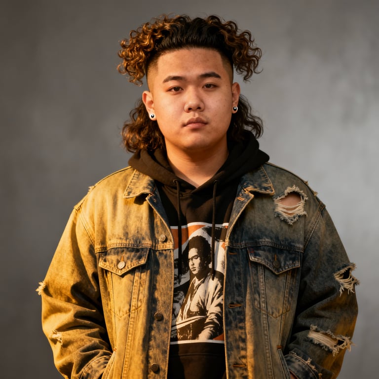 Burst Fade Mullet Long Hair