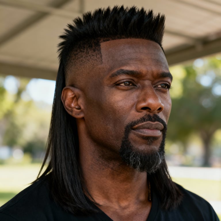 long wolf cut on straight hair, low version.