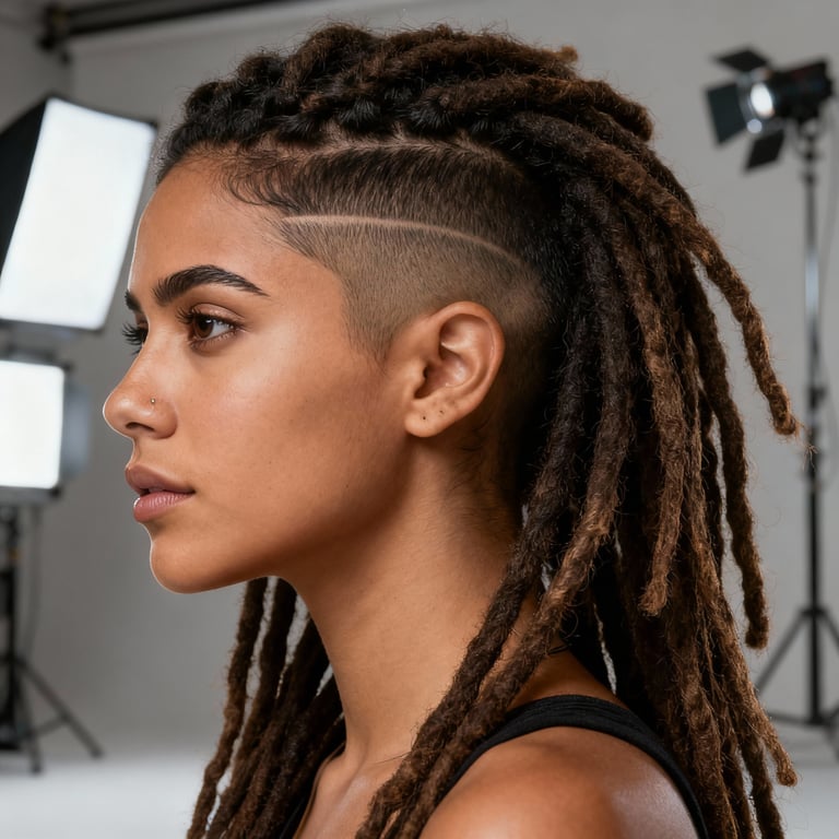 dreads vs locs on straight hair, low version.