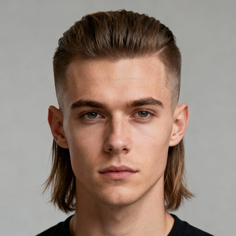 Mullet Haircut Men style example