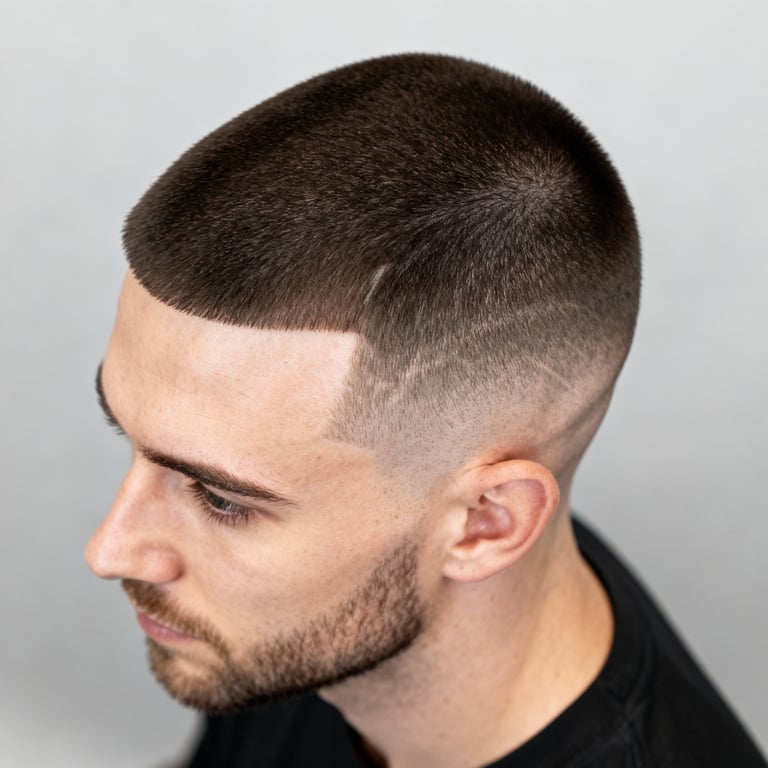 undercut on straight hair, low version.