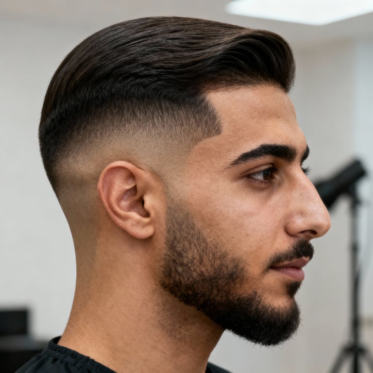 jellyfish haircut on straight hair, low version.