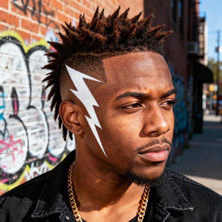 Low Burst Fade Mullet