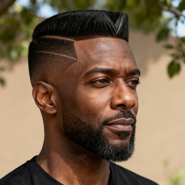 v shape hair cut on straight hair, low version.