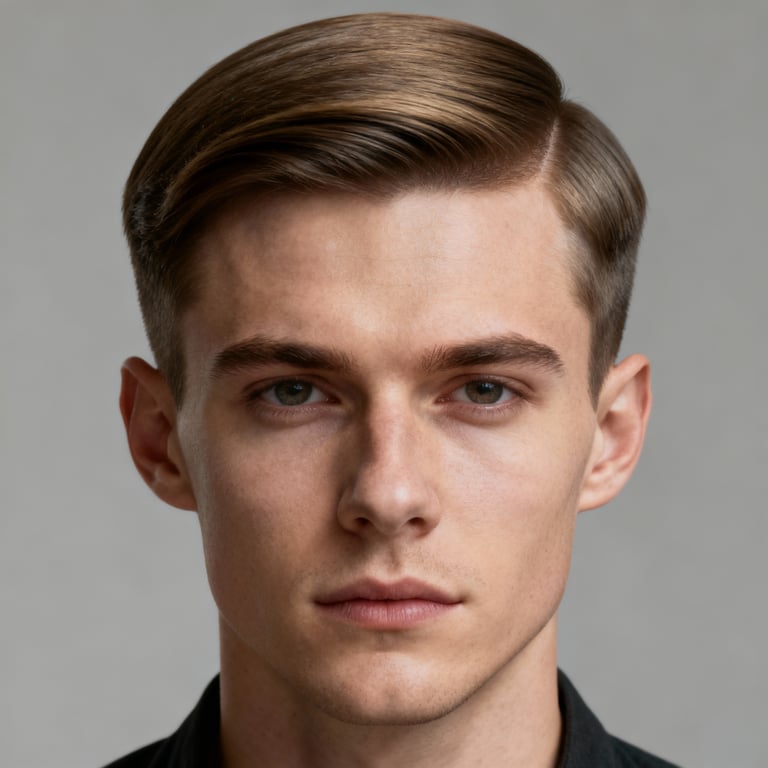 Middle Part style example