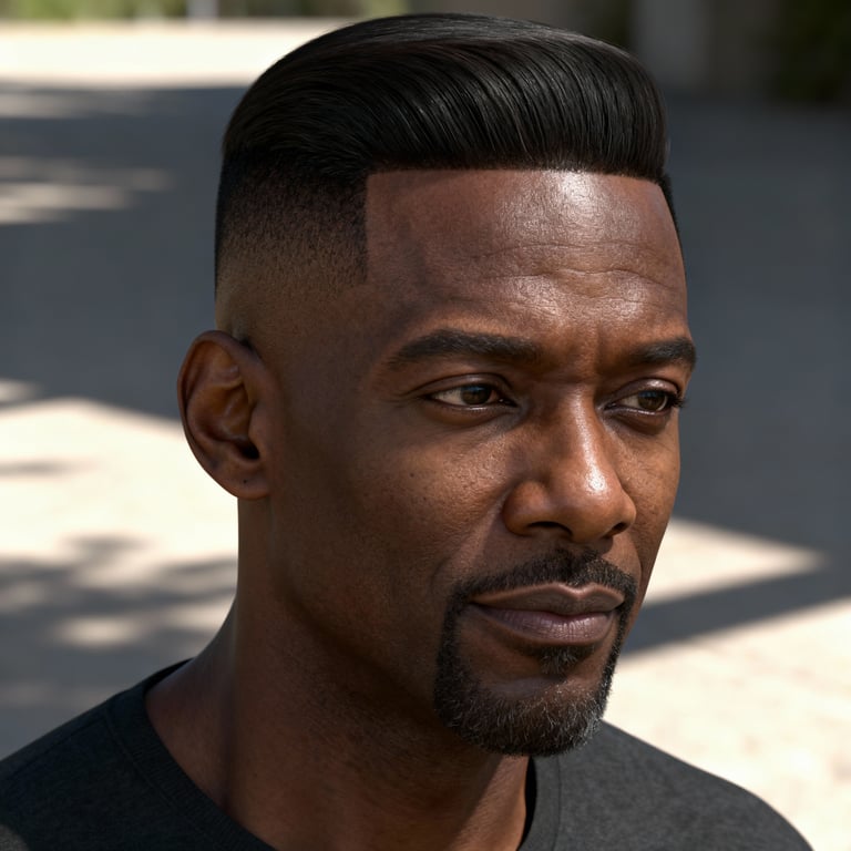 middle part undercut on straight hair, mid version.