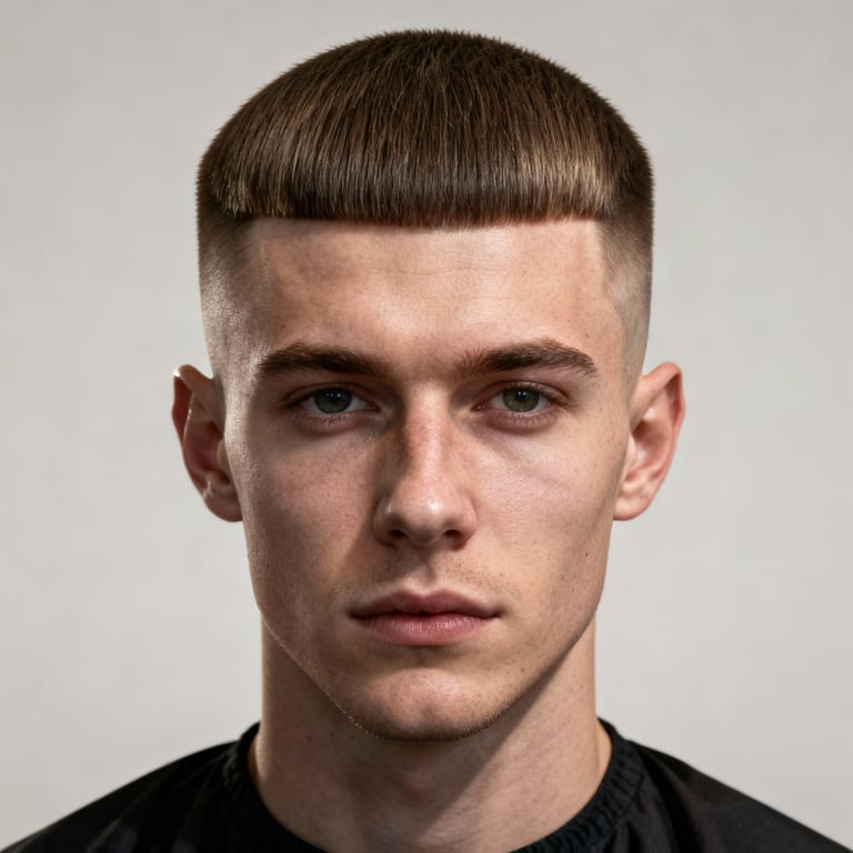 burst fade straight hair on straight hair, low version.