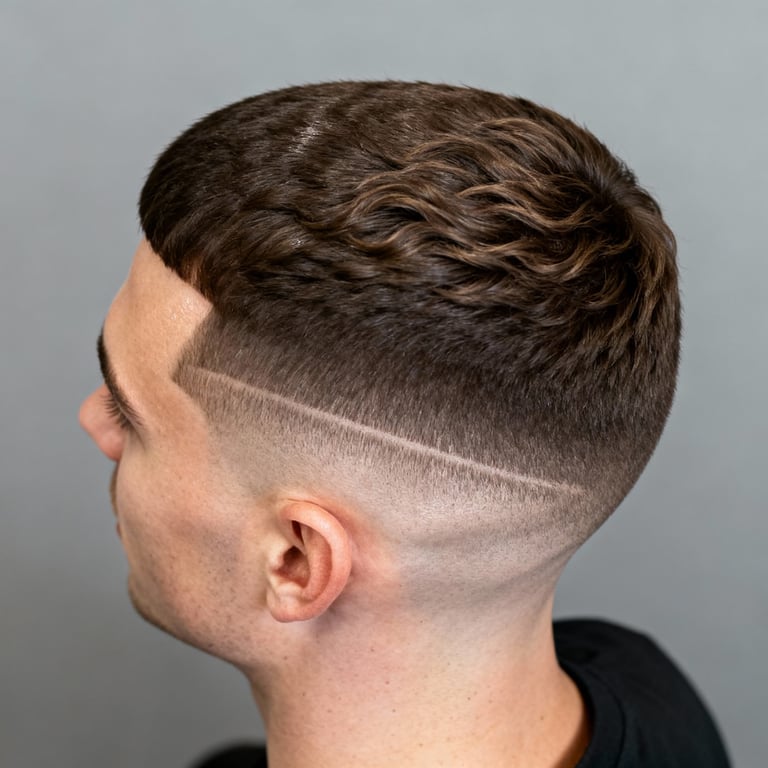 high and tight haircut on straight hair, high version.