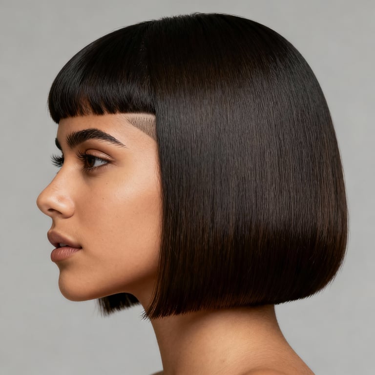 french crop fade on straight hair, low version.