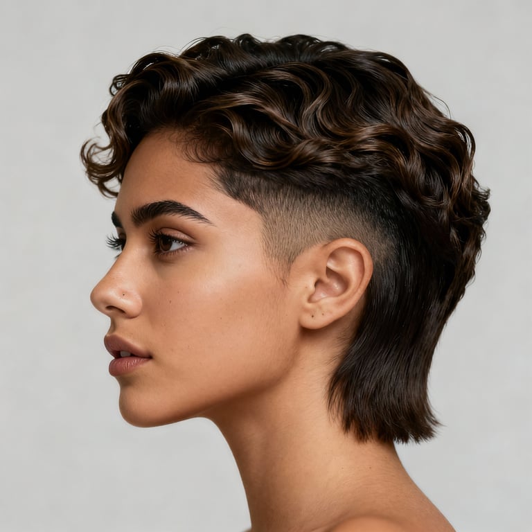 wavy hair men on wavy hair, low version.