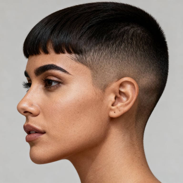 high and tight on straight hair, high version.