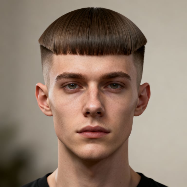 Short Hime Cut style example